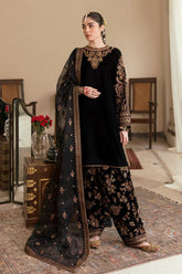 089Baroque Velvet 3PC Embroidered-BR804
